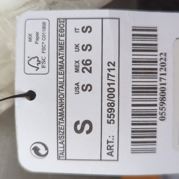 NWT! Zara Baby Doll Lace Dress Size S - Picture 4 of 4